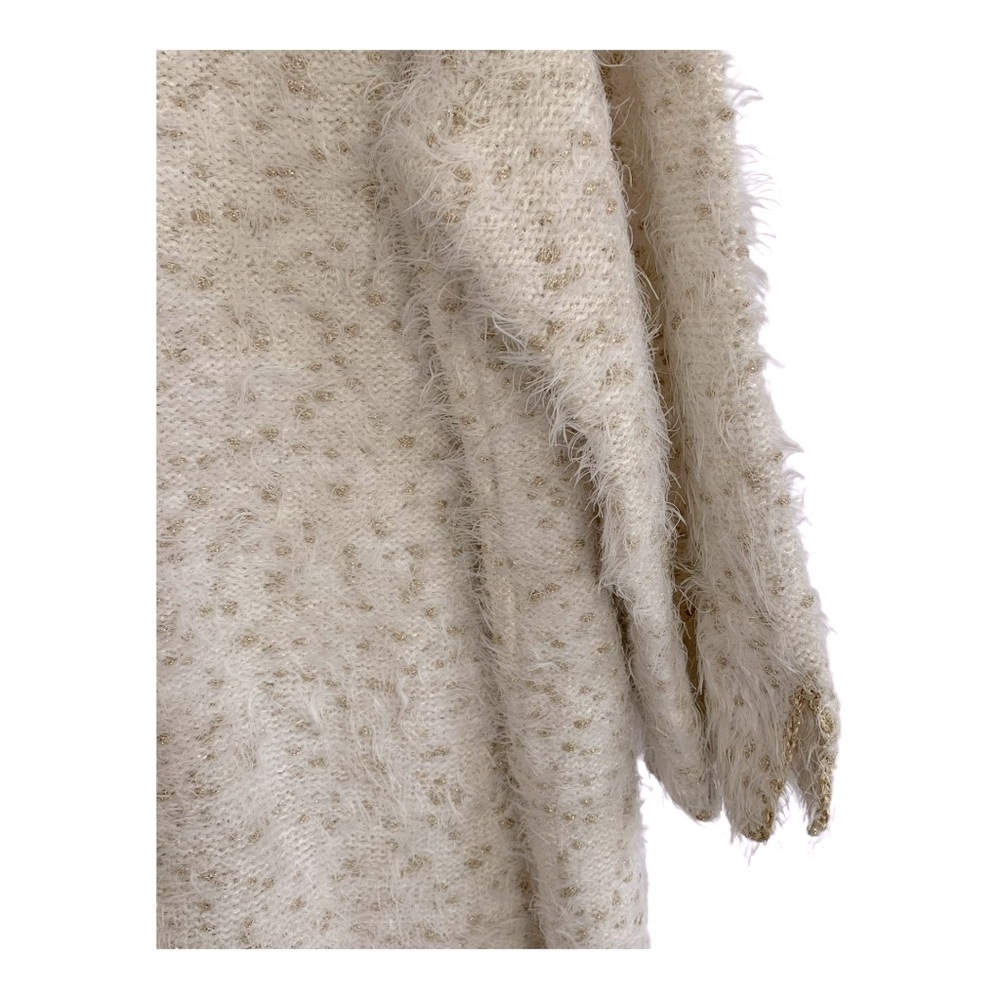 Chico’s Eyelash Shine Sweater Sz 3 - Picture 3 of 6